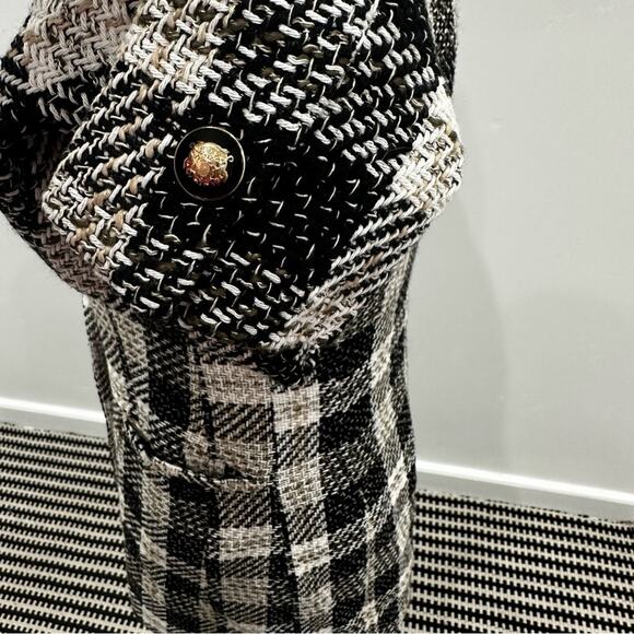 NWOT Zara Long Textured Check Blazer. Blogger fave. - Picture 14 of 14